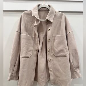 Button down shacket.